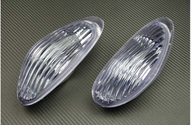 Coppia Frecce Anteriori LED Compatibili Con Suzuki Hayabusa 1300 GSX-R WVA1 1999-2007, Luce Chiara