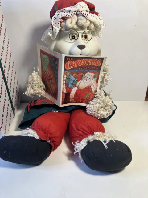 House of Lloyd Christmas Around the World 15" Grannie Flo Bunny Doll #542352