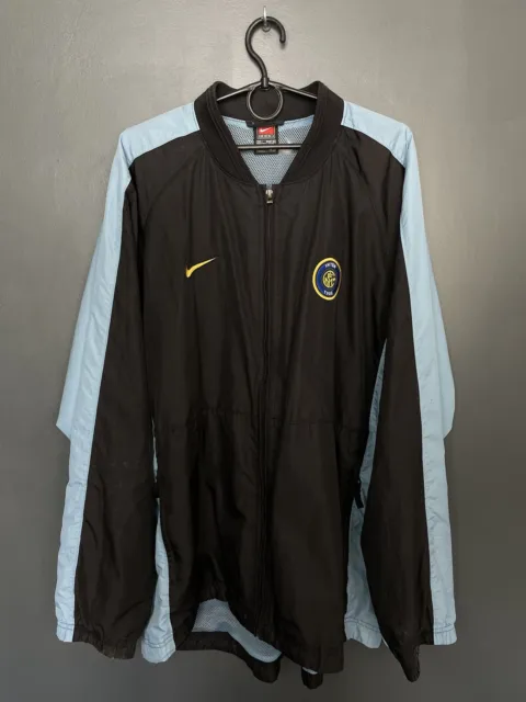 Inter Milan Training Football Jacket Nike Vintage Shirt Jersey Size L Adult