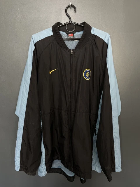 Inter Milan Training Football Jacket Nike Vintage Shirt Jersey Size L Adult