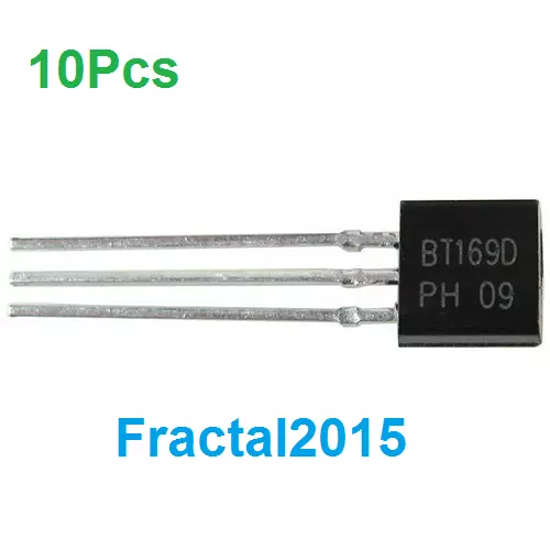 10 PCS BT169DH BT169D BT169 Thyristor TO-92 Triacs SCR 400 V 9A 3-Pin