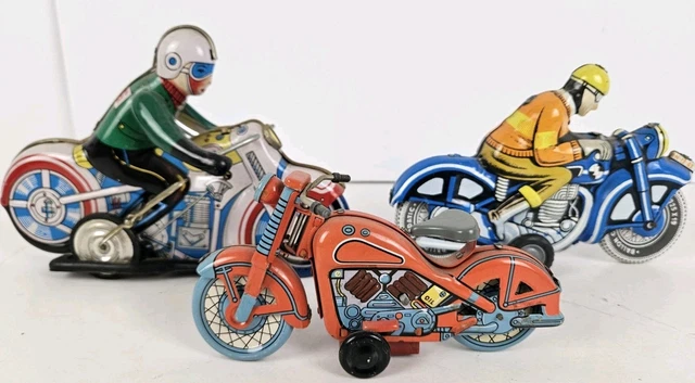 Lot 6 Véhicules Jouets Tôle Anciens – Friction MF 948 – Voitures Miniatures Chine