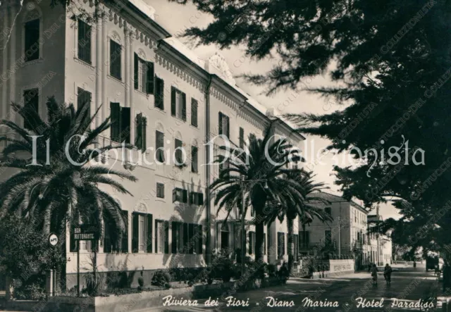 1954 DIANO MARINA Hotel Paradiso Riviera Fiori Imperia cartolina