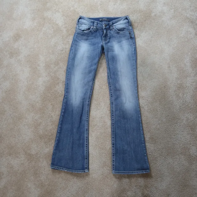 Silver Suki Bootcut Jeans Women's 26x32 Blue Denim Low rise