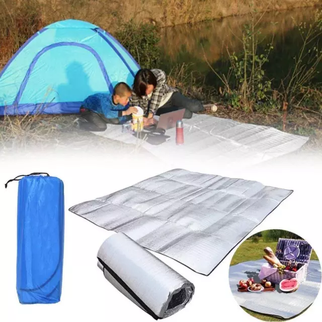 Aluminiumfolie Matten Isomatte für Camping Isoliermatte Thermodecke Matten