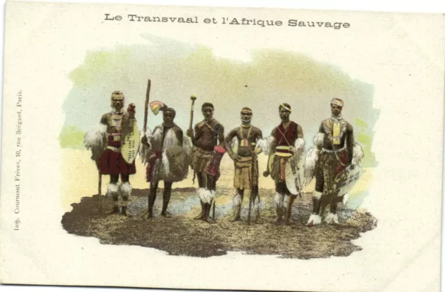 PC SOUTH AFRICA, THE TRANSVAAL AND AFRICA, Vintage Postcard (b33211)