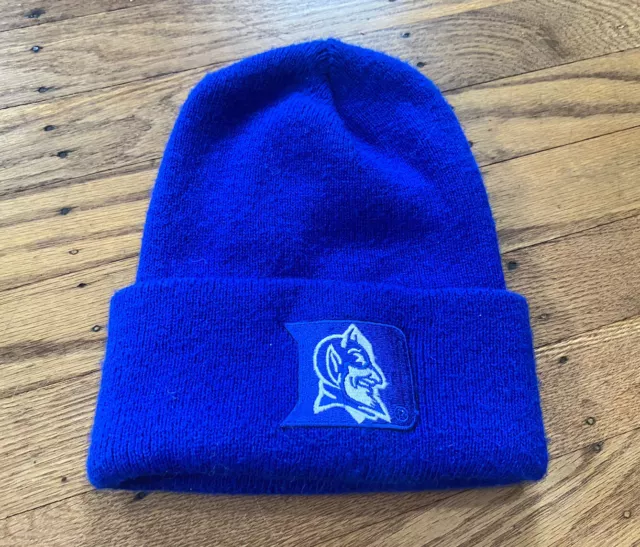 Vintage 90s DUKE Blue Devils Beanie Hat.made USA/one Size