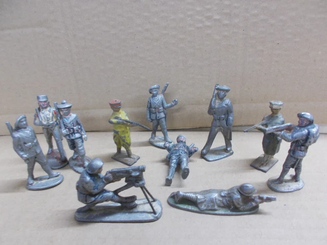 QUIRALU ANCIEN Jouet Figurine Chasseur Alpin Musicien Trompettiste réf 705 EUR 8,50 - FR