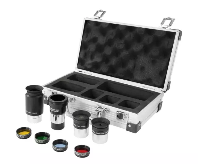 TS-Optics 1.25" Set d'oculaires avec Barlow et filtre - dans la valise, TSECase