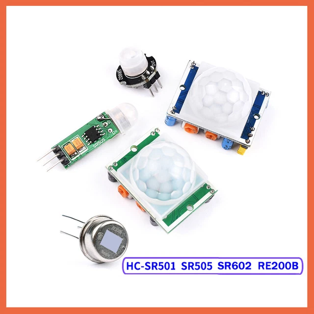 HC-SR501 SR505 SR602 SR301 Regola Il Modulo Rilevatore Sensore Di Movimento PIR A Infrarossi Piroelettrico IR - Foto 12