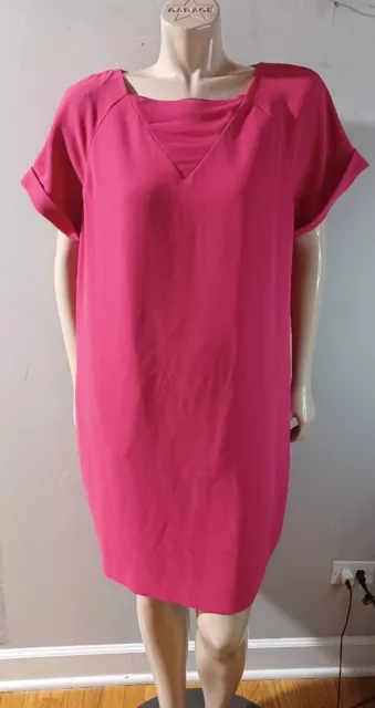 Marc New York Andrew Marc Shift Dress Women’s 14 Pockets Pink