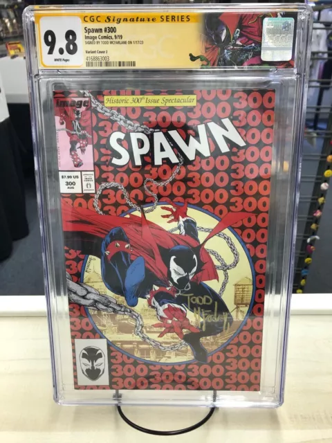 Spawn 300 CGC 9.8 SS Signed By Todd McFarlane Cover J Spawn Label