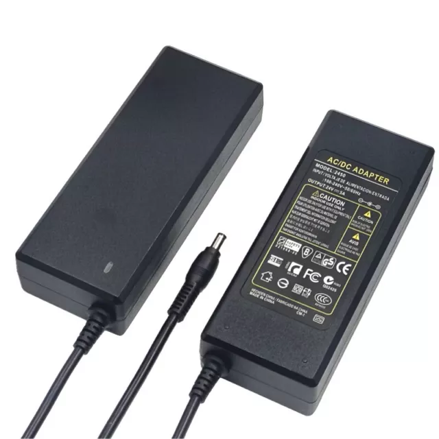 DC 24V 1/2/3/4/5/6A Transformers Power Supply Adapter Charging For LED Strip 2