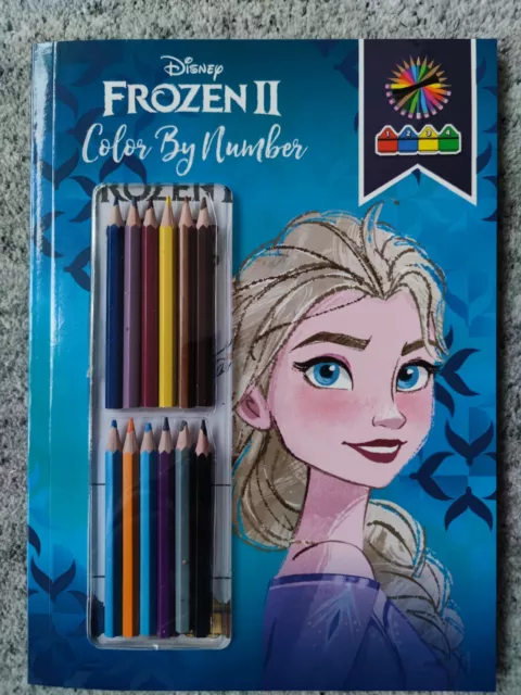 Walt Disney - Frozen 2 Malbuch für Kinder | malen nach Zahlen | mit Buntstiften