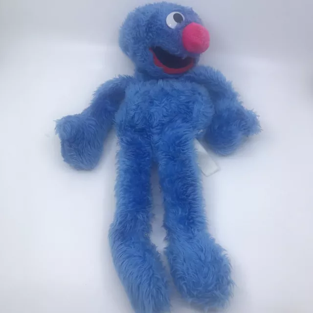 Vtg Sesame Street Grover Hand Puppet 20” Long Plush Back Head Hand Insert