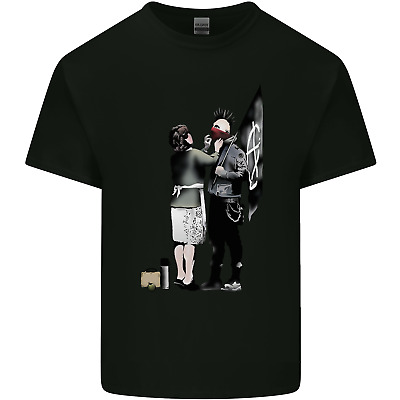 Anarchy Banksy Punk Mamma Da Uomo Cotone T-Shirt Tee Top