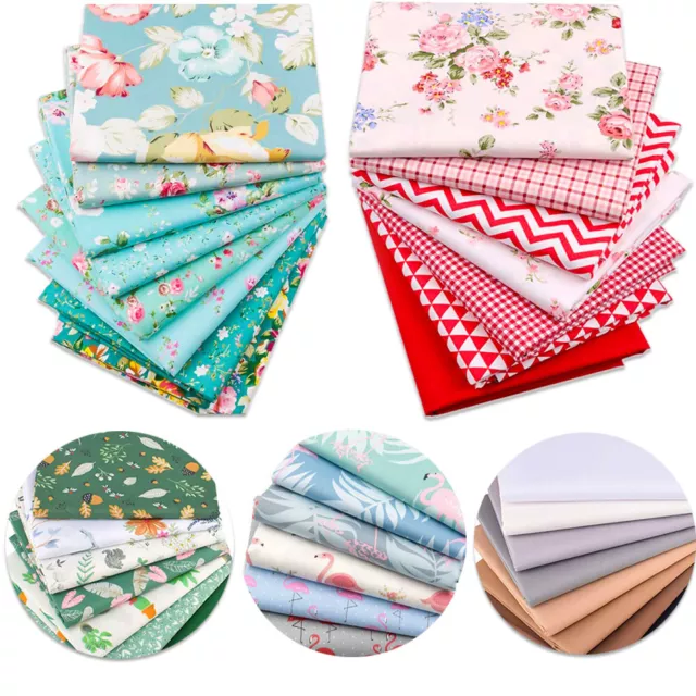 Printed Cotton Fabric Fat Quarter Bundle for DIY Craft Quilting Patchwork Square