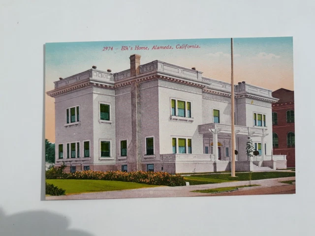 Alameda, California, CA, Elk's Home,   Postcard mint
