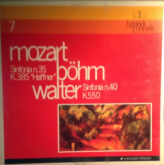 I Großartig Konzerte 7 Mozart / Bohm Walter Sinfonie N.35- Sinfonie N.40 S