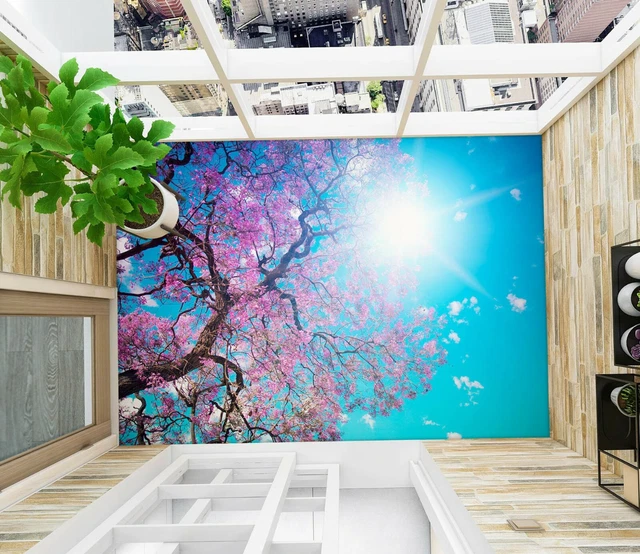 3D CHERRY BLOSSOM 3064 Floor WallPaper Murals Wall Print Decal AU Zoe ...