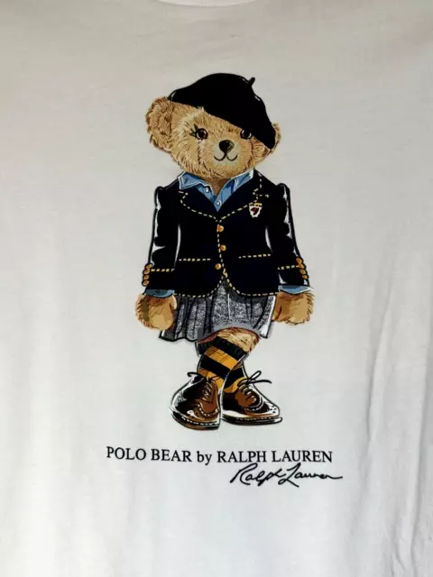 Polo Ralph Lauren Little Girls 6X Polo Bear Cotton Jersey T-shirt Dress NWT $55 3