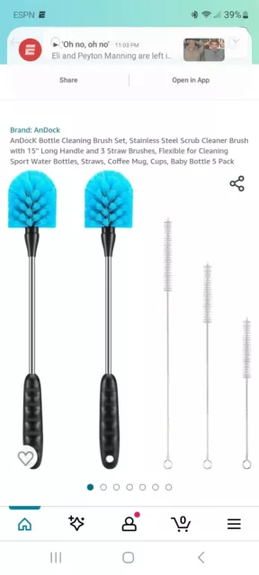 bottle cleaning brush set