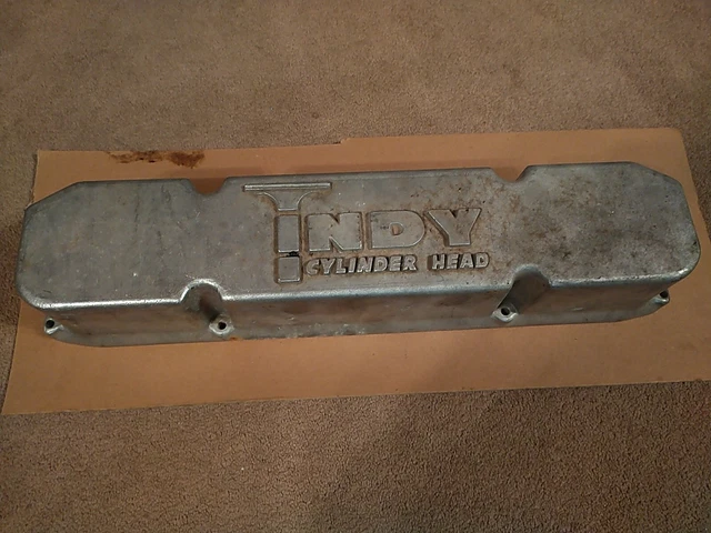 Indy Cylinder Head 383-440 Mopar Early Cast Aluminum Valve Cover Indy Cylinder Head 383-440 Mopar Early Cast Aluminum Valve Cover