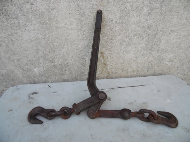 Wallace Forge Vintage Chain Hook Load Binder Tie Down Truck Hauling B-83 USA