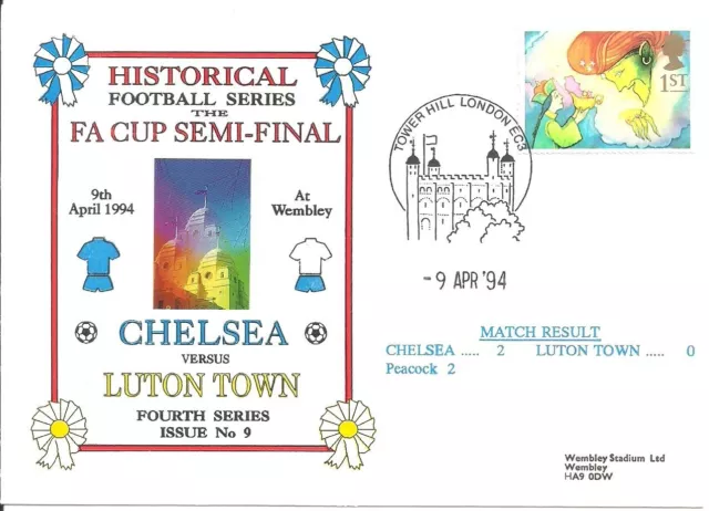 1994 Chelsea v Luton Town - F A Cup Semi-Final - FDC