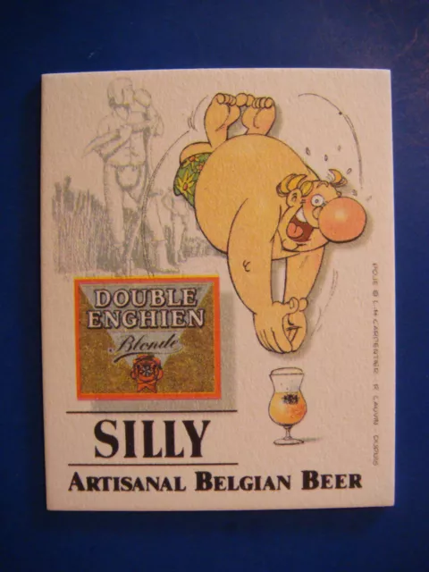 Beer Bar Coaster ~ Brasserie SILLY Artisanal Bier Double Enghien Blonde; BELGIUM