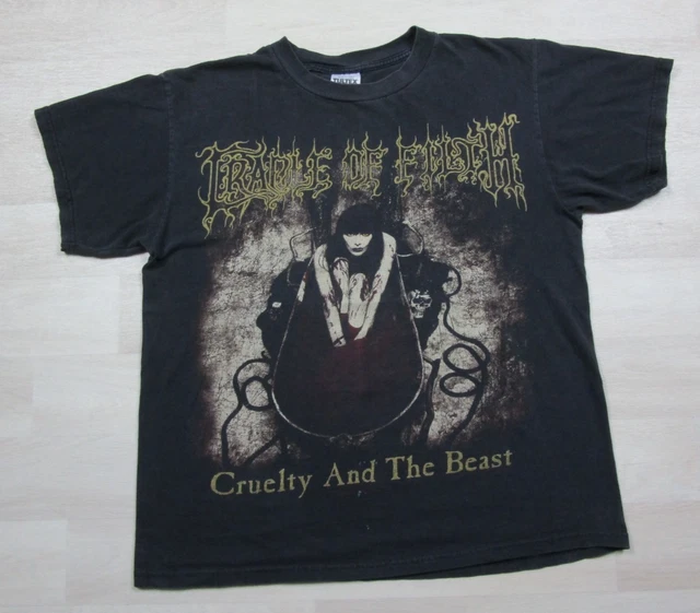T-shirt Cradle Of Filth Tribute 2003 - Rock Chang - Taille L Vintage Noir