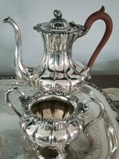 Sheffield Silve Co.】ビクトリアンのコーヒーサービス 4点 Sheffield