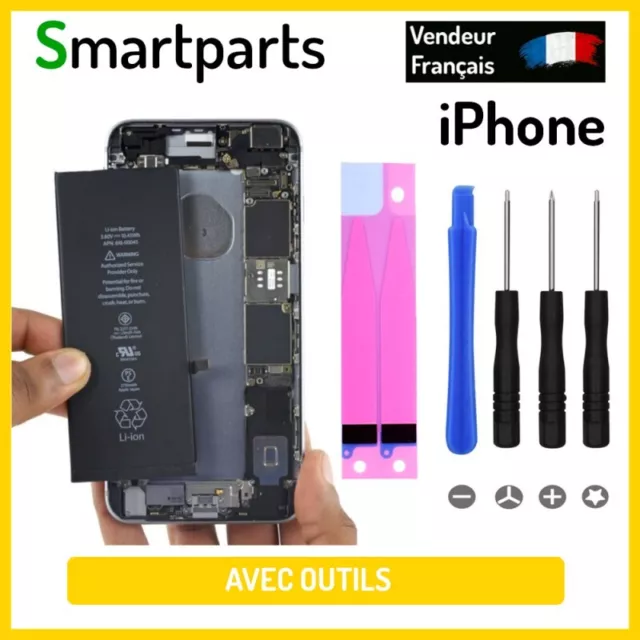 Batterie Interne Pour Iphone 5 5C 5S Se 6 6S 7 8 Plus X Xr Xs Max + Adhésif