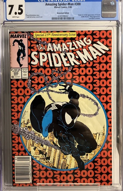 Amazing Spider-man #300 CGC 7.5 WP NEWSSTAND 1st App. of Venom! NEW SLAB