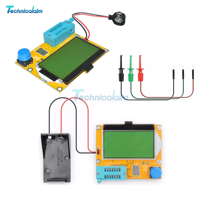 Tester Transistor LCR-T4 Con Display LCD, Diodo, Triodo, Capacit&agrave;, ESR, MOS - Nuovo