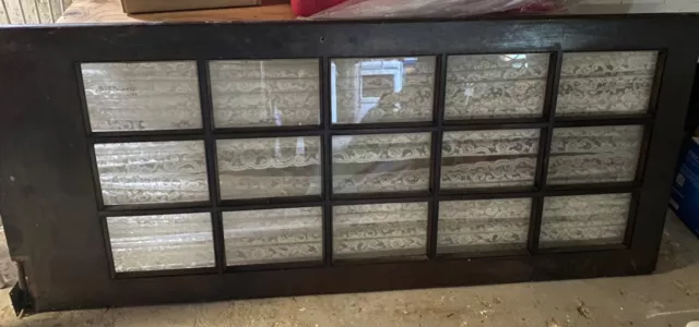 Vintage Solid Wood, Window Pane Door 