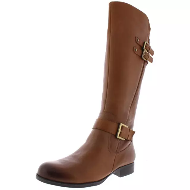NATURALIZER WOMENS JESSIE Brown Riding Boots Shoes 10 Wide (C,D,W) BHFO ...