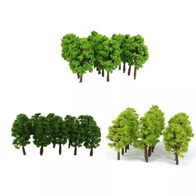 Paquet de 60 Arbres Décoratifs pour Train Parc Décors LAYOUT DIORAMA Décor