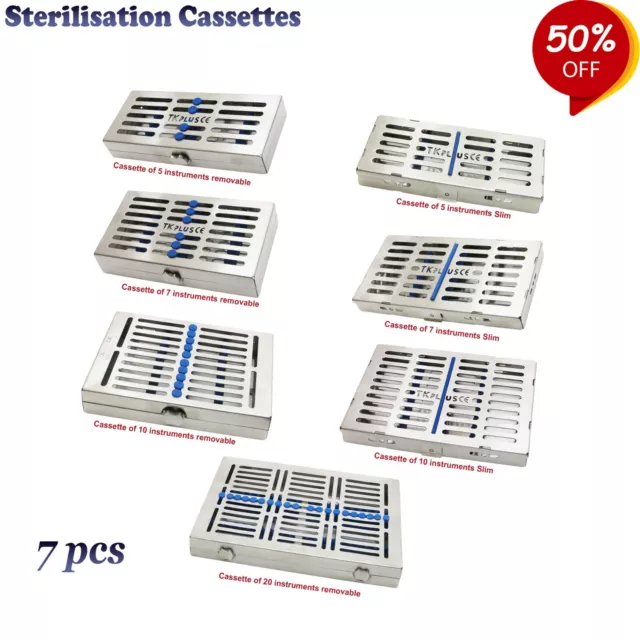 Sterilization Cassettes Tray Dental Surgical Instruments Autoclavable Rack Trays