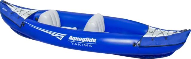 AQUAGLIDE YAKIMA 2 Personne Gonflable Eaux Calmes Kayak Bleu 24g PVC 58-5215031 2