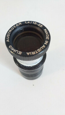 Eumig *** OBJECTIF POUR PROJECTEUR EUMIG F15 A 25MM F 1.4 TRES BON ETAT *** 