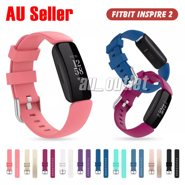 Replacement Silicone Watch Wrist Sports Band For Fitbit Inspire 2 Wristband