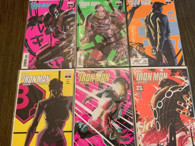Iron Man 2020 1-6 Complete Comic Lot Run Set Marvel Slott Collection