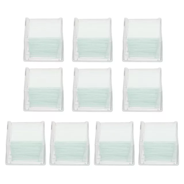 1000 Pcs Microscope Slides & Cover Glass for Labs & Education (10 Boxes)