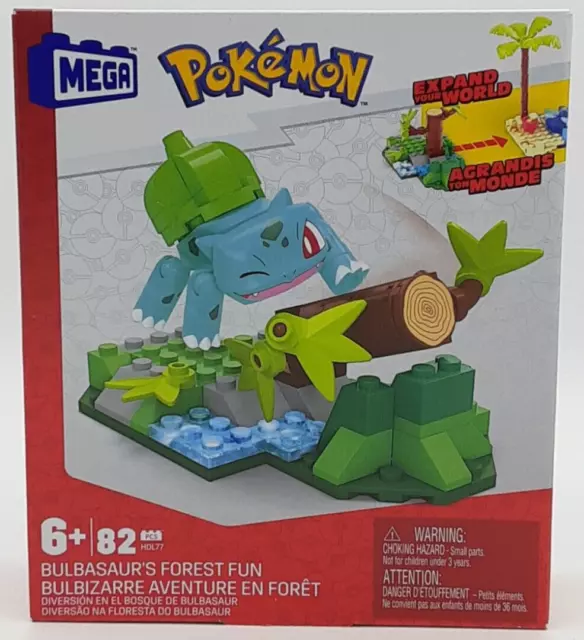 Mega Pokemon BULBASAURS FOREST FUN 82 pc Building Set #HDL77 NEW Sealed 2022