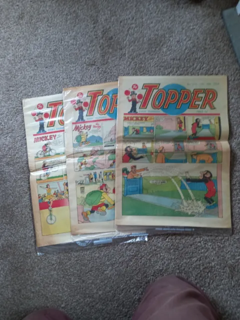 THE TOPPER Comic Vintage Selection from 1964 The Topper Comics 597, 608 & 620