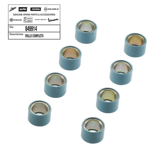 Massette Rulli ORIGINALI 15gr Piaggio X9 500 ABS 06-08  X9 500 Evolution 06-09
