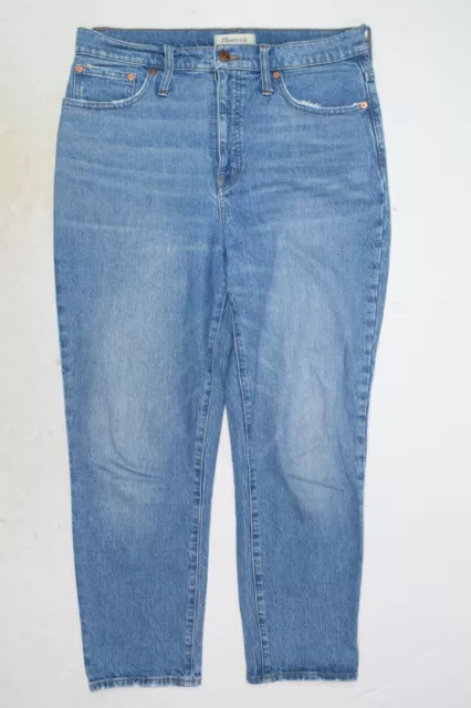 Madewell Classic Straight Jeans Womens 29 Blue Nearwood Wash High Rise Denim