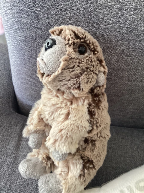 O/  Doudou Peluche Créations Dani Marmotte Castor Marron Beige