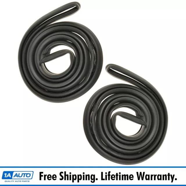 Door Seals Rubber Weatherstrip Pair Set NEW for Buick Pontiac Olds 2 Door RWD